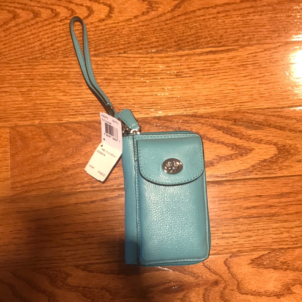 Coach Campbell Leather Universal Zip Wallet F50070